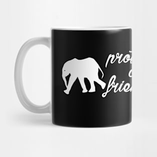 protect our friends - elephant Mug